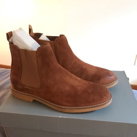 kenneth cole suede chelsea boots
